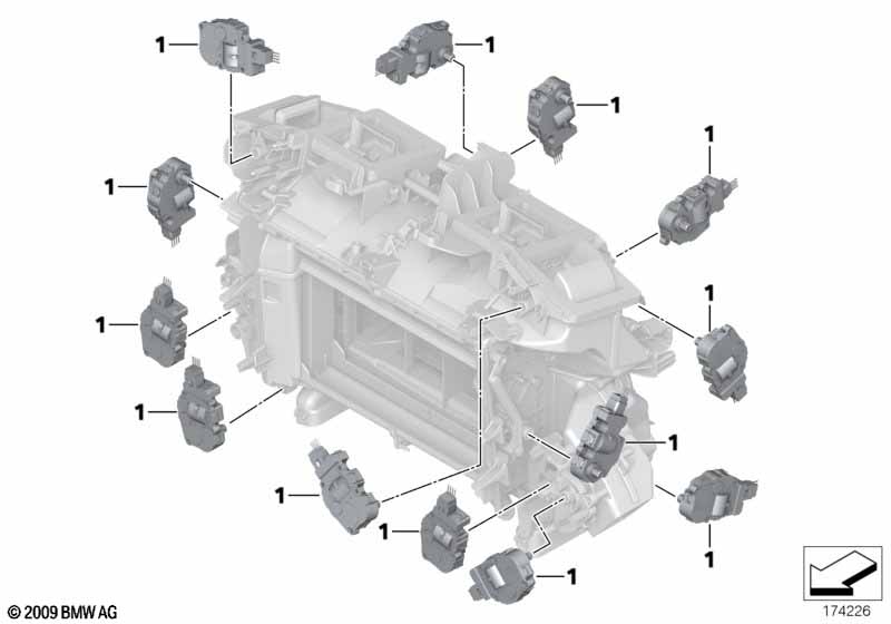Actuator for automatic air condition
