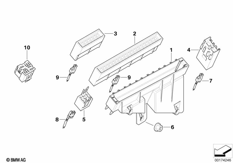 Fuse housing/relay bracket
