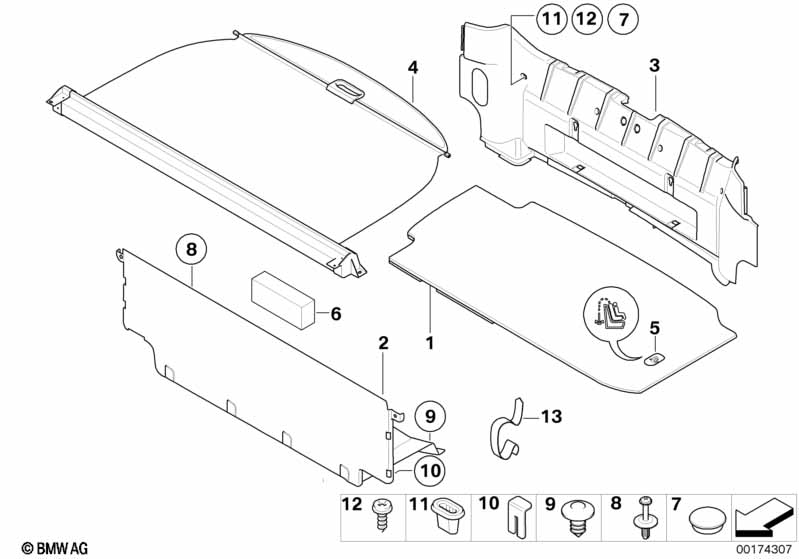Genuine BMW 51473427269 E86 Roller Blind SCHWARZ (Inc. Z4 3.0si & Z4 M3.2) | ML Performance UK Car Parts