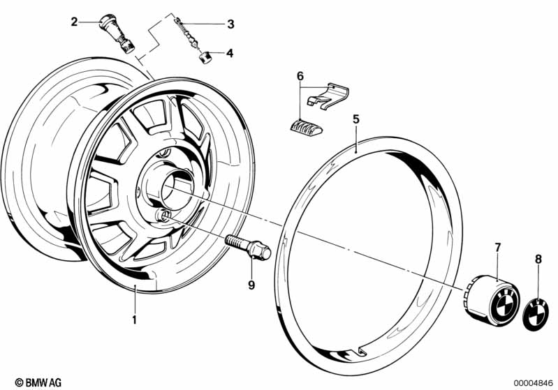 Genuine BMW 36111116430 E21 Steel Rim 51/2JX13 ET:18 (Inc. 315, 320 & 316) | ML Performance UK Car Parts