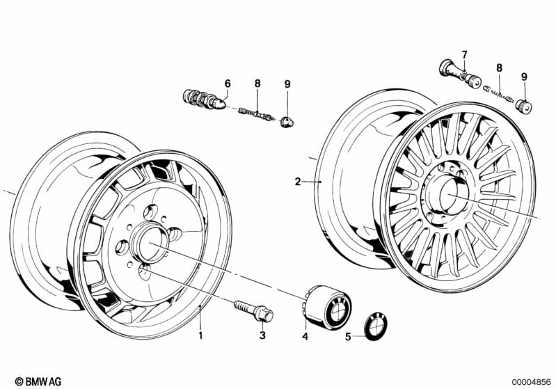 Light alloy rim