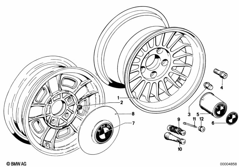 Light alloy rim