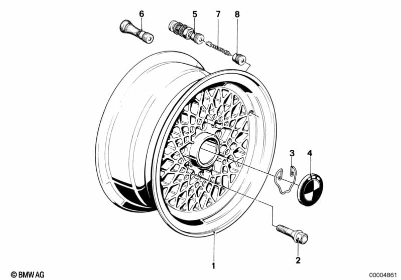Light alloy rim