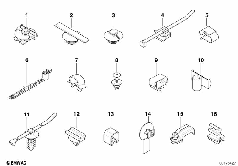 Various cable holders