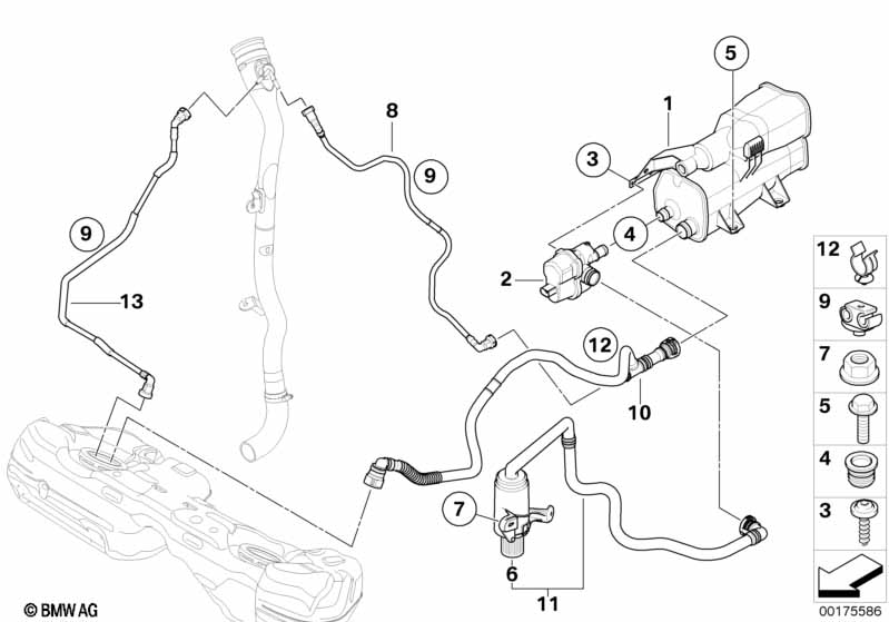 Genuine BMW 16136768395 E90 E93 E91 Vent Pipe (Inc. 330i, 323i & 328i) | ML Performance UK Car Parts