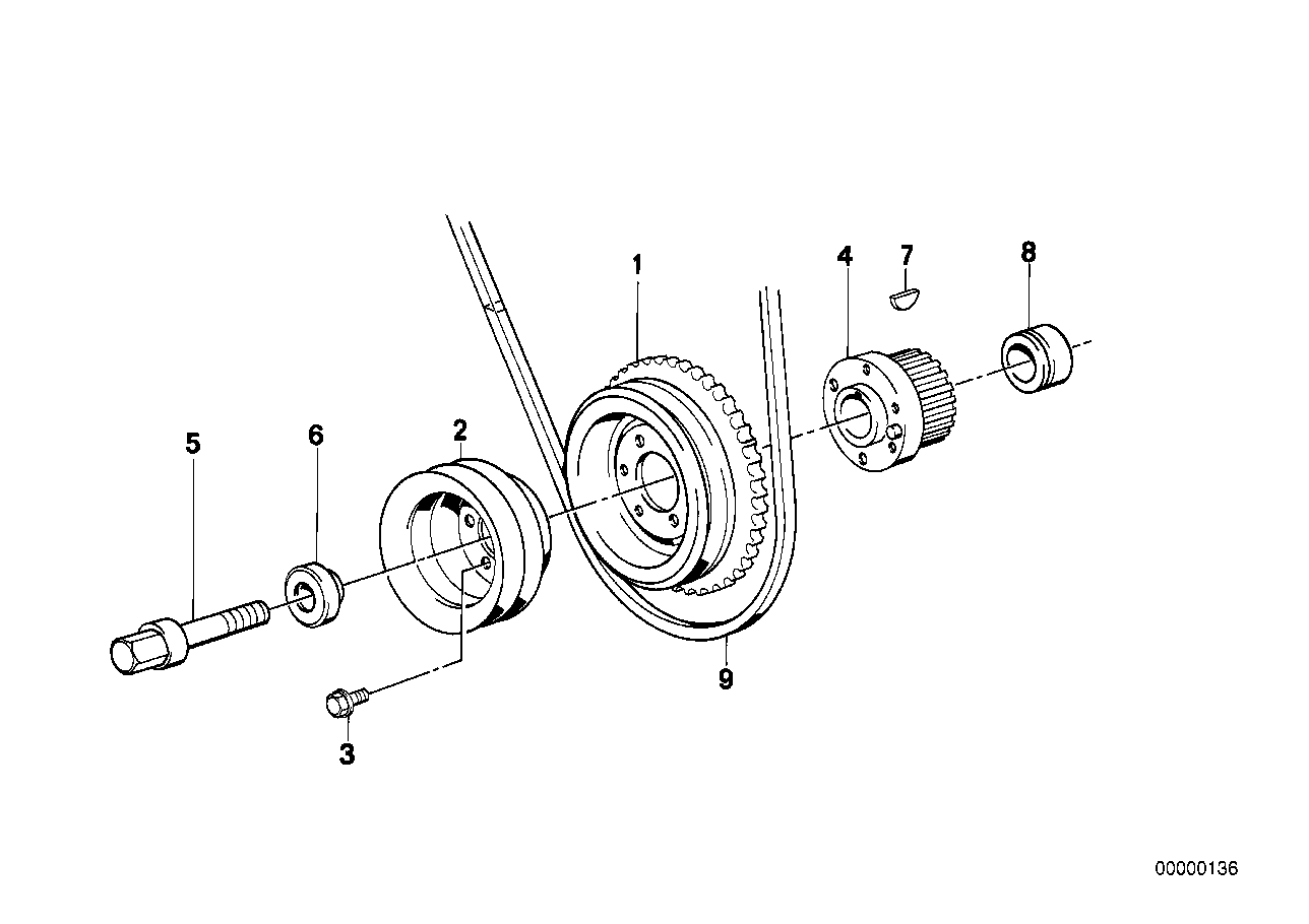 Genuine BMW 11231717952 E30 E34 Fan Belt 10/9,5X1013 (Inc. 318i, 518i & 316i) | ML Performance UK Car Parts