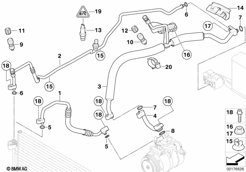 Genuine BMW 64536915174 E63 E64 E60 Grommet, Air Cond. Lines (Inc. 635d, 528i & 535xi) | Duco Car Parts UK Car Parts