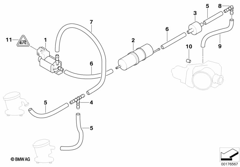 Air pump f vacuum control
