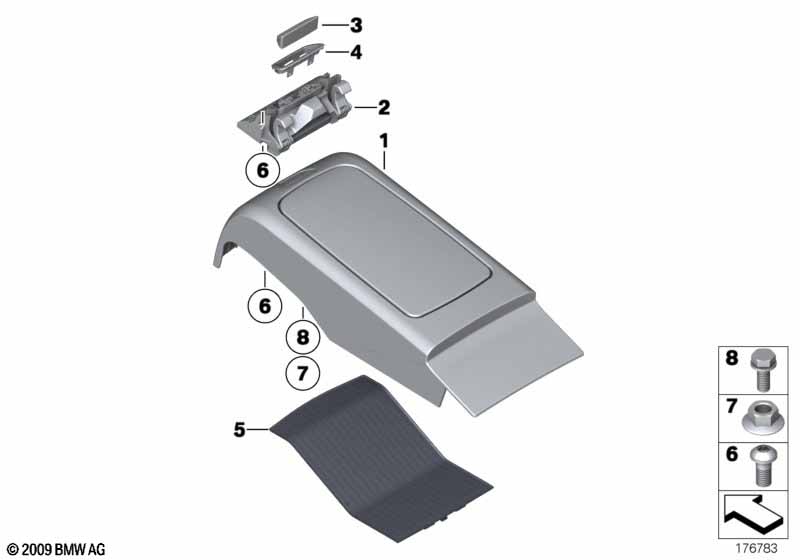 Genuine BMW 51169179829 Lock, Rear Console (Inc. 730Ld, 730Li & 750i) | ML Performance EU Car Parts