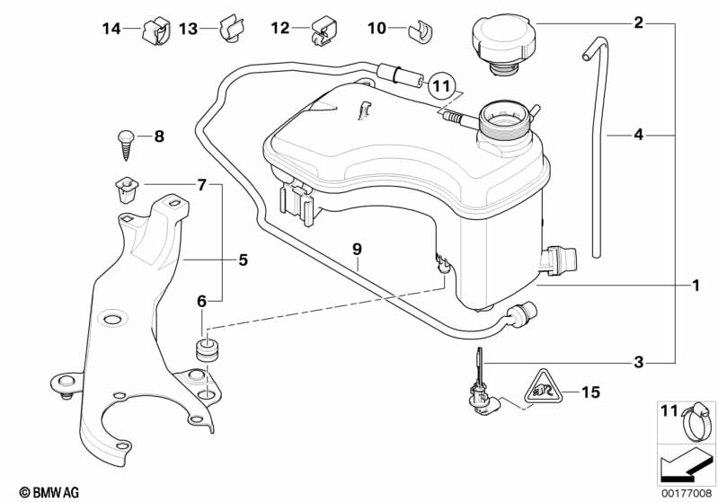 Expansion tank/tubing