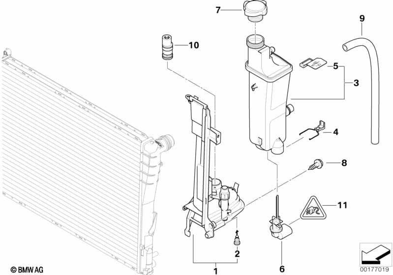 expansion tank / mounting plate