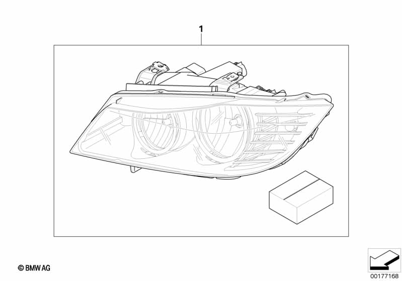 Conversion kit, headlights LCI 2008