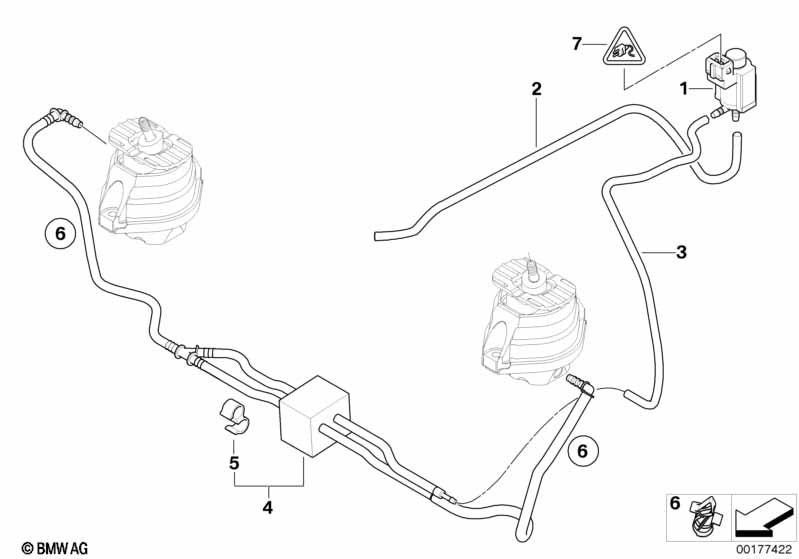 Genuine BMW 13717577758 E67 E63 E61 Hose (Inc. Z4 18i, 745Li & 740i) | ML Performance UK Car Parts