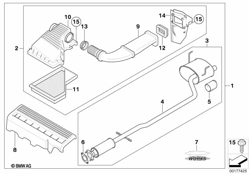 Genuine BMW 11120395823 R50 Soundkit J. COOPER WORKS (Inc. Cooper) | ML Performance UK Car Parts