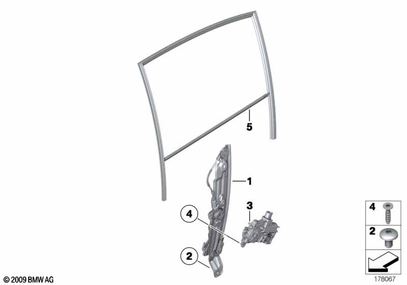 Genuine BMW 51357182615 Electr.Window Lifter Rear Left (Inc. 750iX, 750LdX & 730Li) | ML Performance EU Car Parts