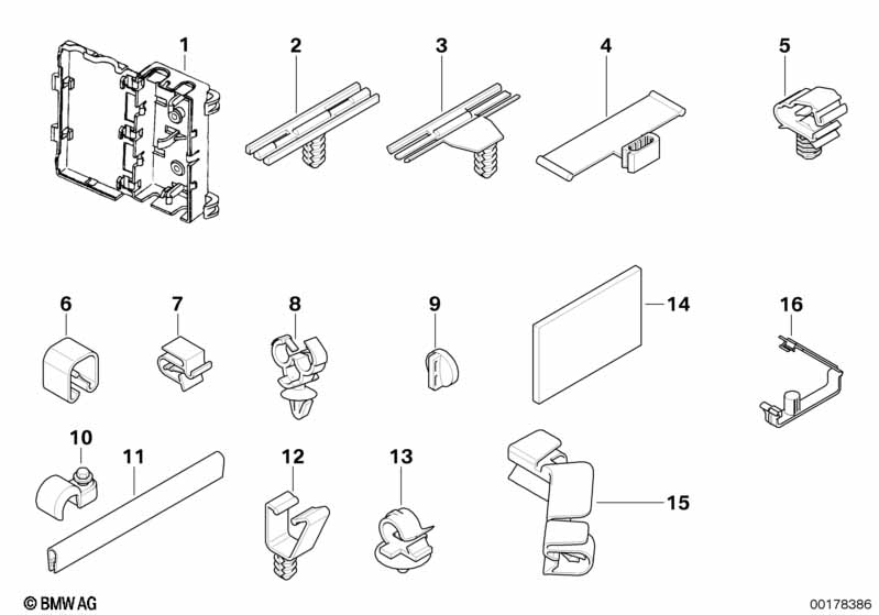Various cable holders