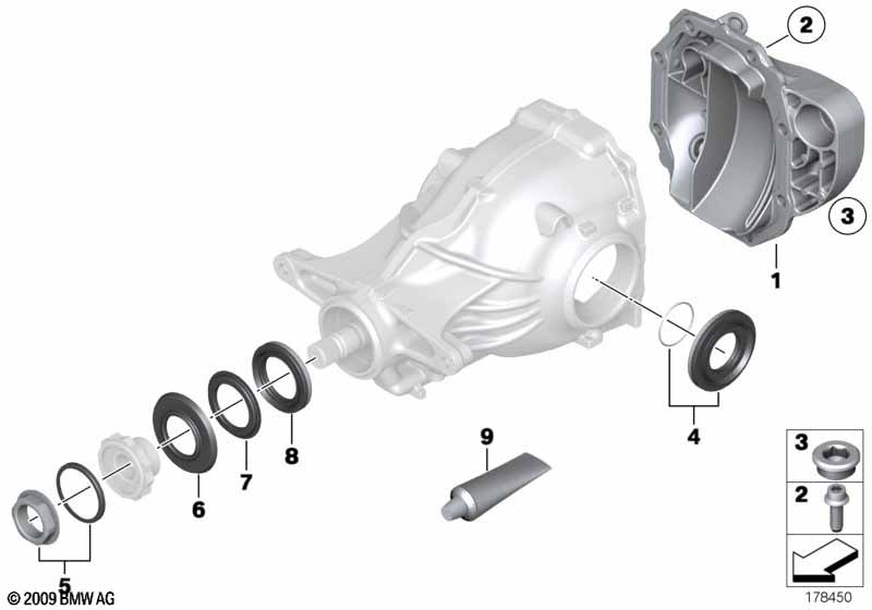 Rear-axle-drive parts