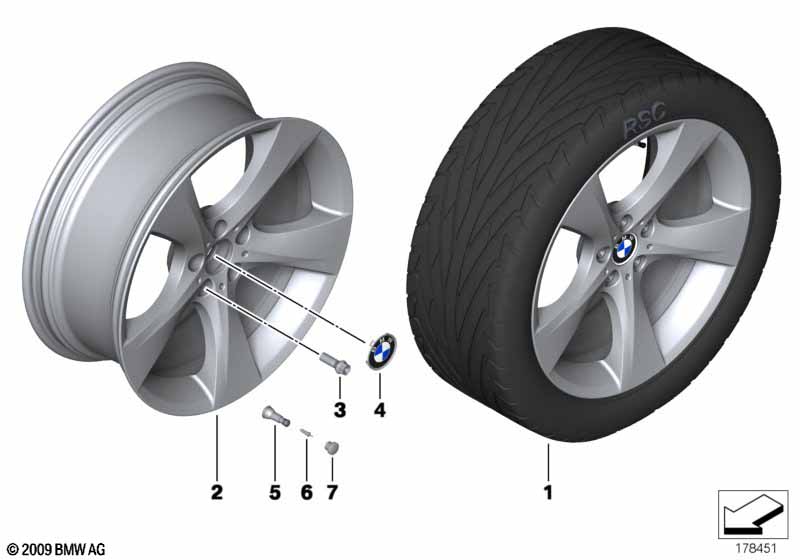 BMW LA wheel, Star Spoke 311