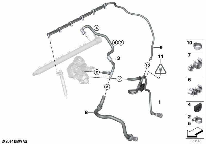 Fuel pipes / Mounting parts