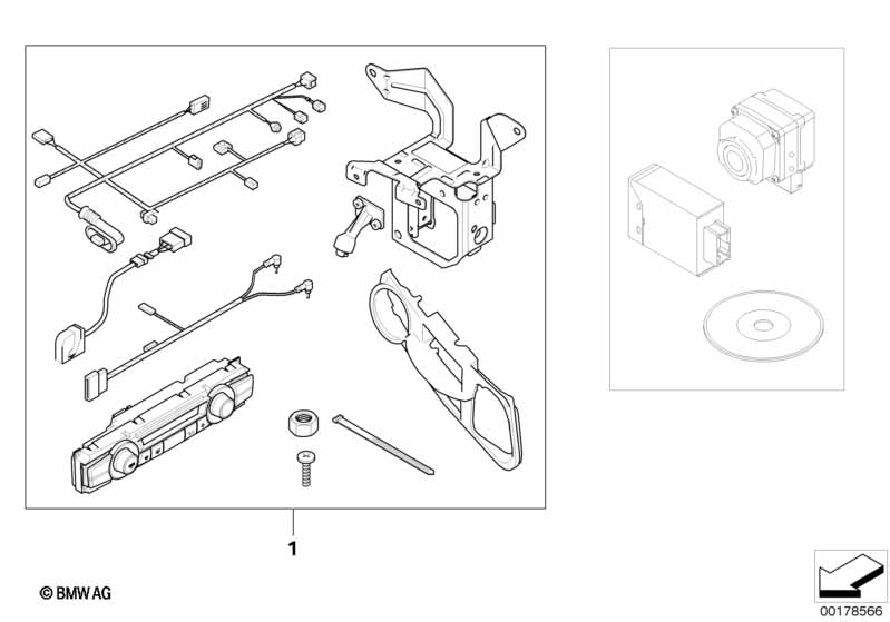Genuine BMW 51117178108 E60 E61 Edge Trim, Side, Right NVC / ACC2 (Inc. 520d, 525d & 535i) | ML Performance EU Car Parts