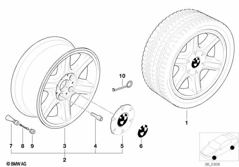 Star-spoke styling II (styl.10)