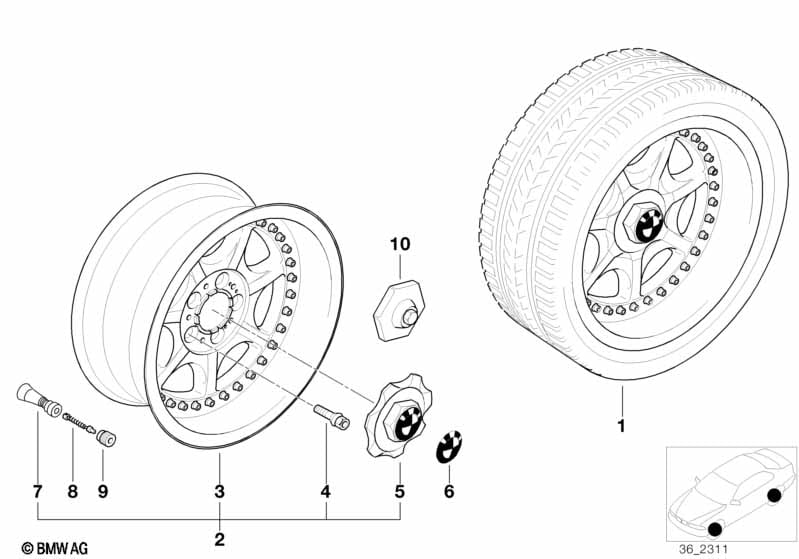 7-spoke composite wheel (styl.19)
