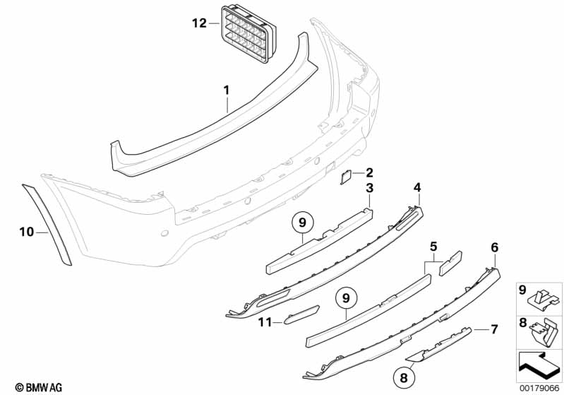 Genuine BMW 51123418113 E83 Extension, Wheel Arch Cover, Rear Left M (Inc. X3) | ML Performance EU Car Parts