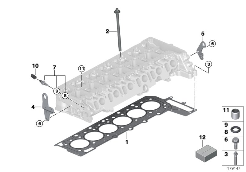 Genuine BMW 11128515732 E90 E70 F31 Gasket Set, Cylinder Head Cover (Inc. 530d, 330d & X4 30dX) | ML Performance UK Car Parts