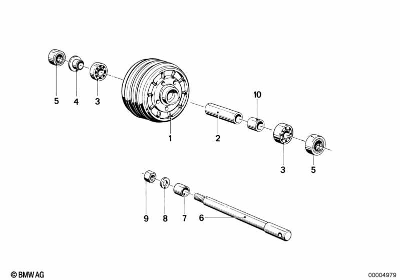Wheel hub, front