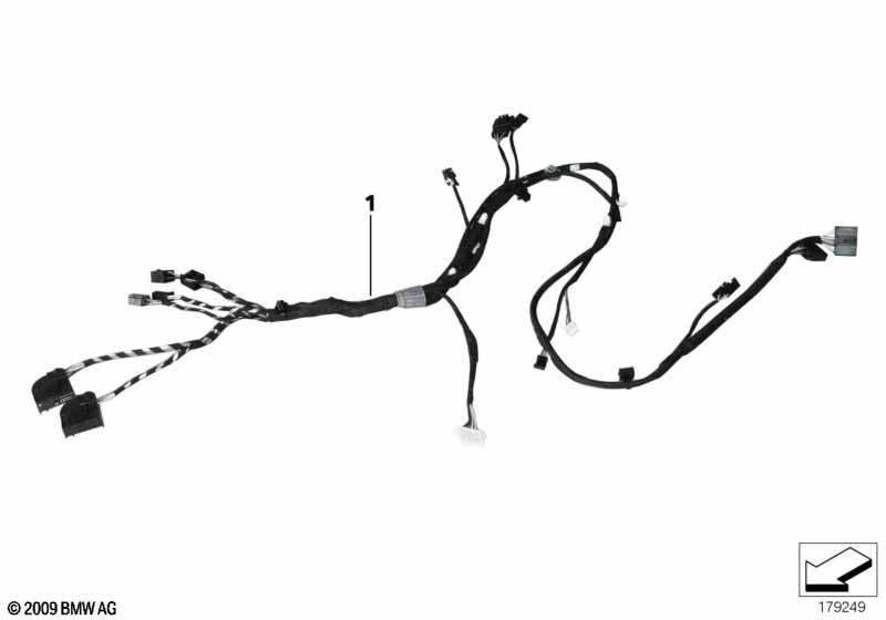 Rear seat wiring set