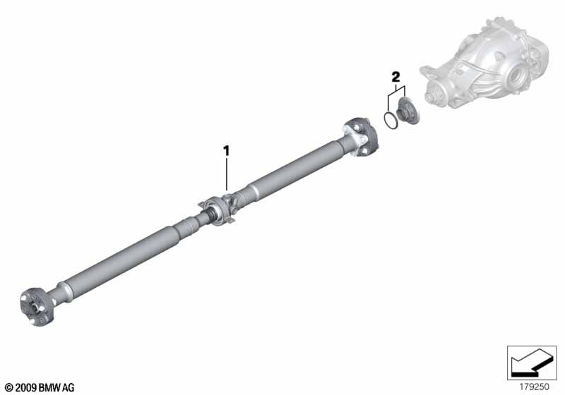 Driveshaft Hardy coupling/internal nut
