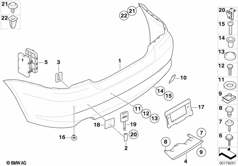 Genuine BMW 51127209748 E82 E88 Set Of Mounts For Pdc Sensor, Rear (Inc. 118i, 118d & 125i) | ML Performance UK Car Parts