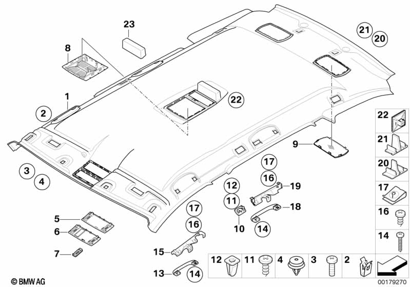 Genuine BMW 51446987163 E61 Cover,Susp. Loop F Dividing Net, Lft CREAMBEIGE DKL. (Inc. 525xi, 530xi & 523i) | ML Performance EU Car Parts