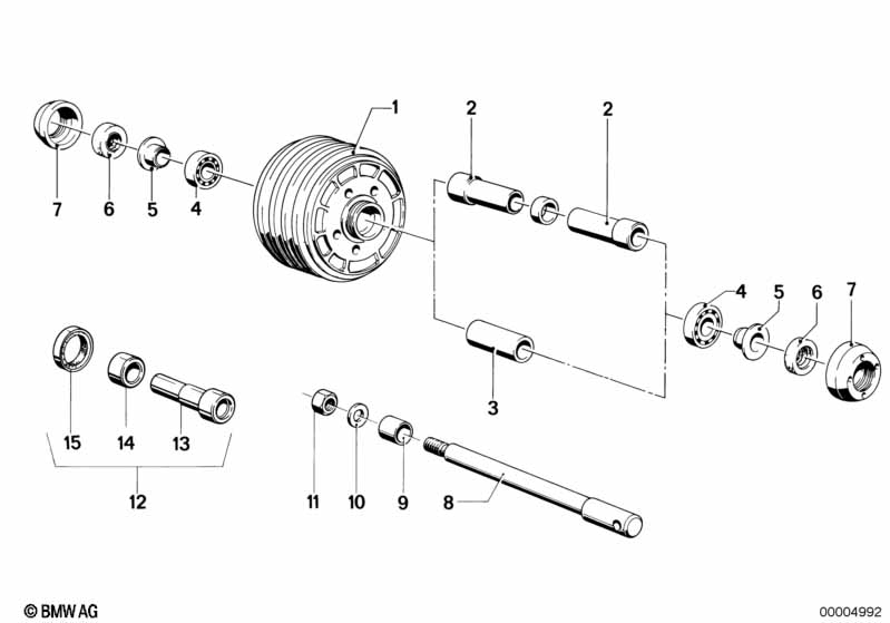 Spoke wheel-wheel hub/dial shaft