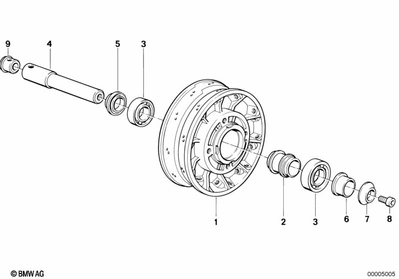 Genuine BMW 36311450818 Bush (Inc. R 100 GS, R 100 R & R 80 GS) | ML Performance EU Car Parts