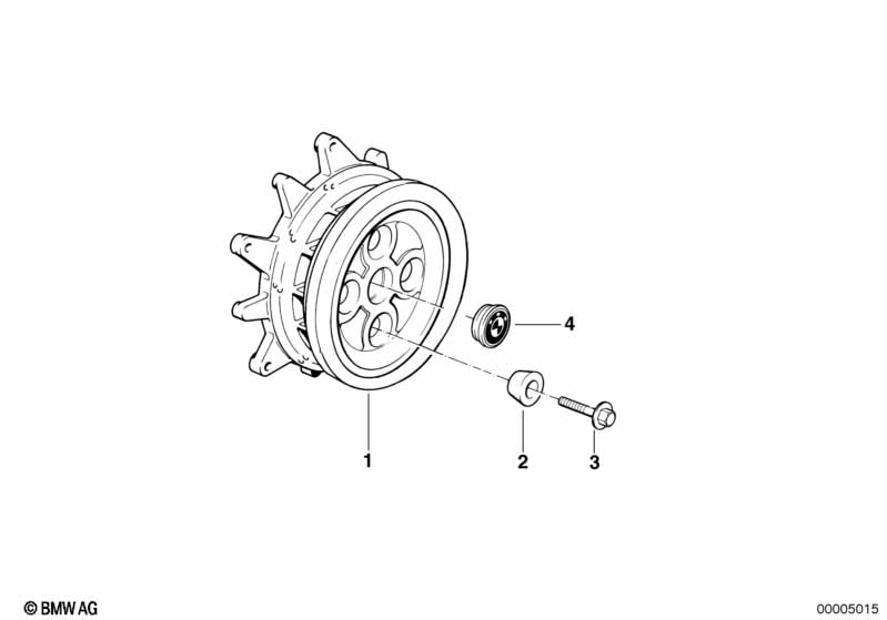 Wheel hub rear