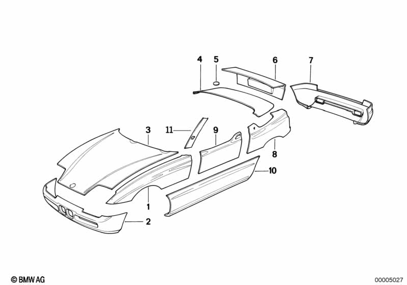 Genuine BMW 41352290420 Side Panel, Front Right (Inc. Z1) | ML Performance EU Car Parts
