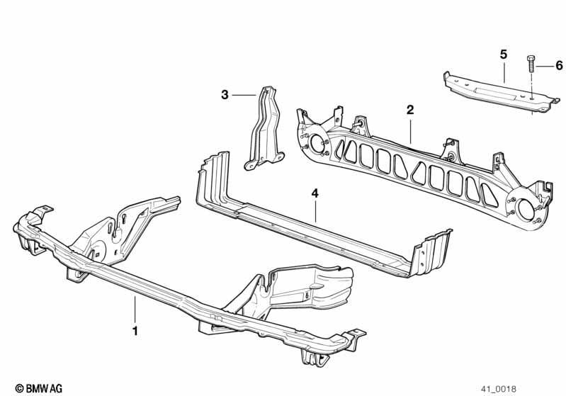 Genuine BMW 41118108299 E31 Support Bumper Bracket Front (Inc. 840i, 850CSi & 850Ci) | ML Performance EU Car Parts