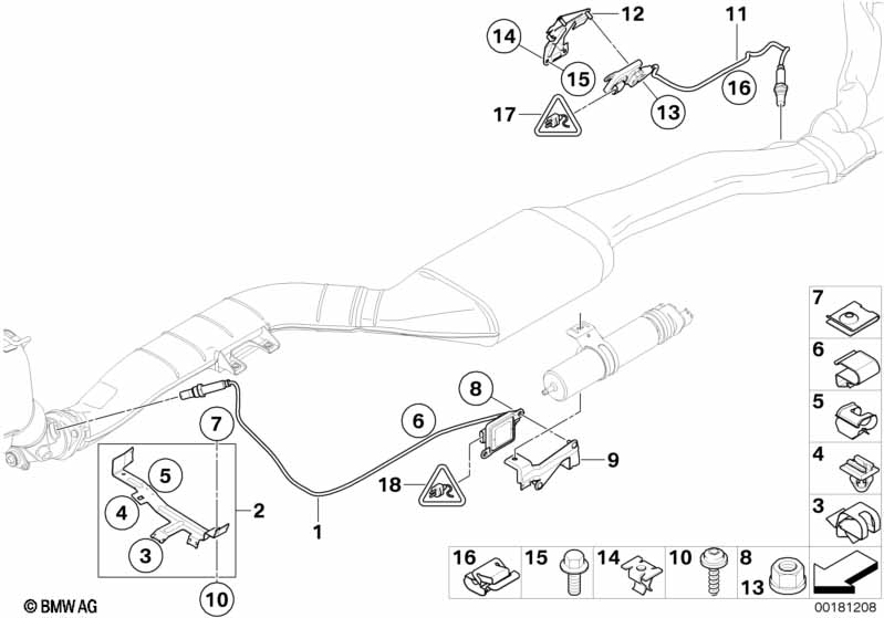 Genuine BMW 13628589845 E90 F25 Sensor For Nox (Inc. 335d & X3 28dX) | ML Performance EU Car Parts