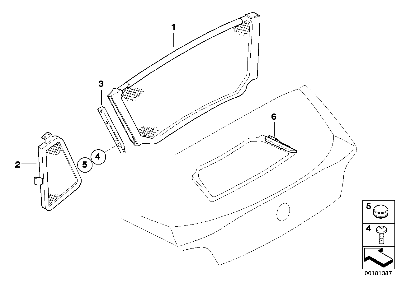 Genuine BMW 54347129832 E85 Mount F Wind Deflector, Right (Inc. Z4) | ML Performance UK Car Parts