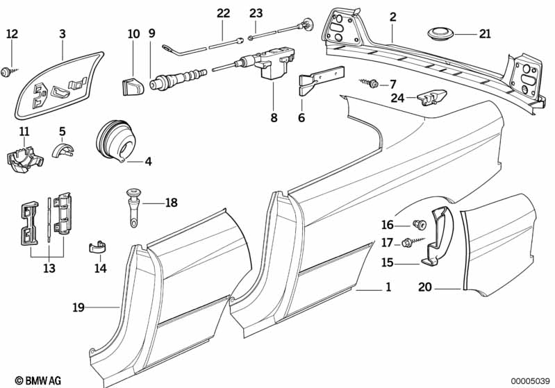 Side panel/tail trim