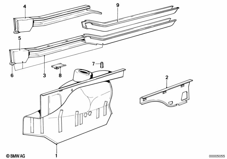 Wheelhouse/engine support