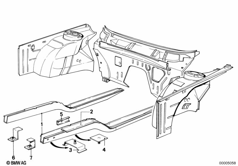 Front body-engine support