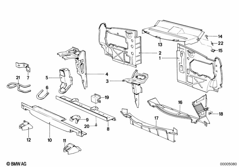 Genuine BMW 41111900694 E28 Bracket Lower Right (Inc. 524td, 520i & 528i) | ML Performance EU Car Parts