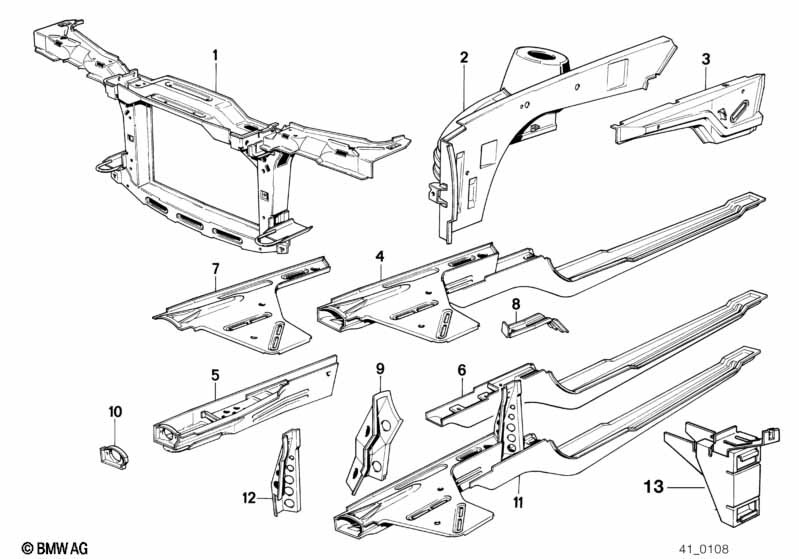 Wheelhouse/engine support