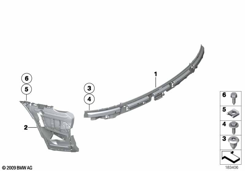 Trim, decor elements, rear
