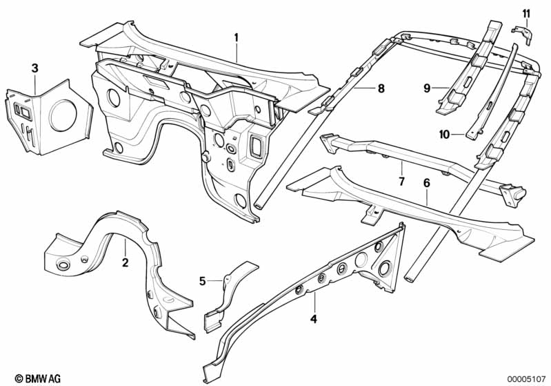 Genuine BMW 41142291811 Covering Plate Left (Inc. Z1) | ML Performance EU Car Parts