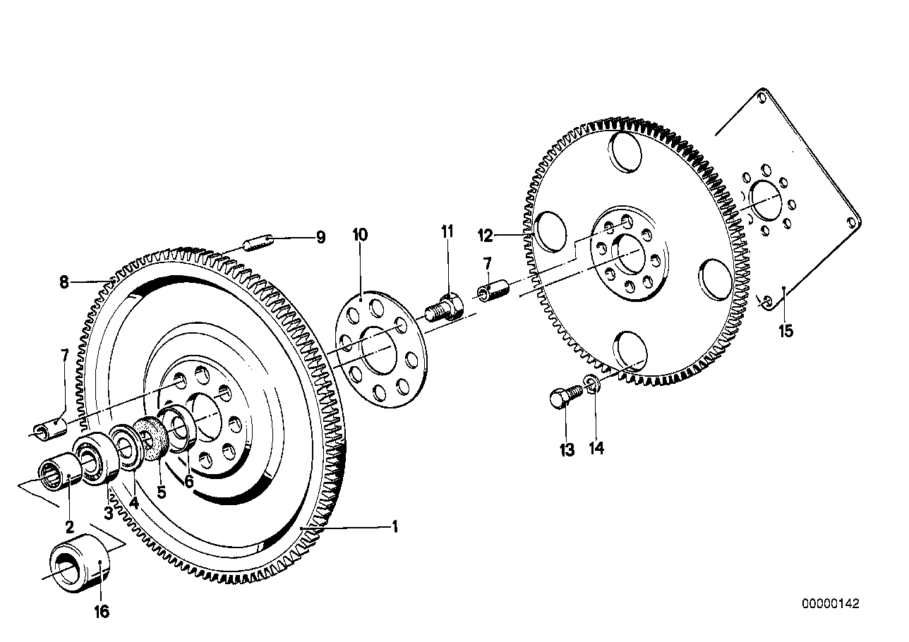 Genuine BMW 11221706573 E30 E34 E28 Flywheel (Inc. Z1, 325i & 525i) | ML Performance UK Car Parts