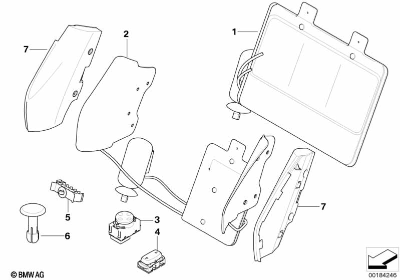 Genuine BMW 52109113361 E93 Backrest Width Adjustment (Inc. 325d, 335is & 320i) | ML Performance EU Car Parts