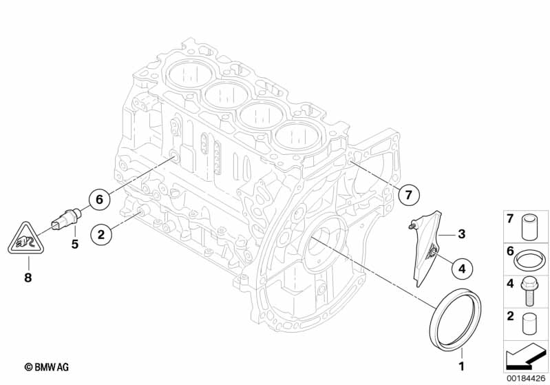 Genuine BMW 11117805946 R56 Shaft Seal 105X85X8,8 (Inc. One D & Cooper D) | ML Performance UK Car Parts